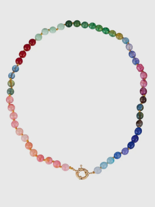 Toggle Stone Beaded Necklace in Mixed