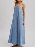 What's The Scoop Maxi Dress in Denim