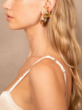 Wanderlust Earrings in Two Tone