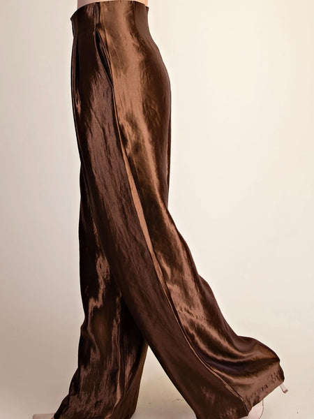 Pedal To The Metal(lic) Pant in Brown