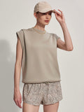 Otis Sleeveless Sweat in Abbey Stone