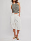 So Soft Seamless Stripe Tank in Black & White