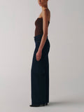 NCE Knit Wide Leg Jean in Long Gone