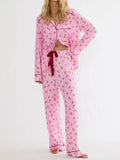 Livy & Connie PJ Set in Pink Milk & Cookies