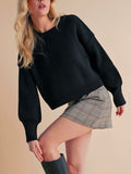 Simple Road Sweater in Black