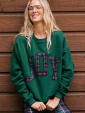 Devyn Oversized Sweatshirt in Pine Hollow