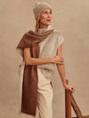 Lauren Plated Knit Tank in Cocoa Dust