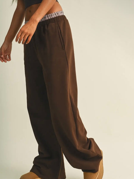 On The Double Layered Sweat Pant in Chocolate