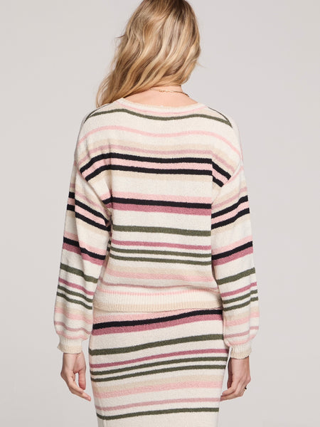 Ronnie Sweater in Multi Stripe