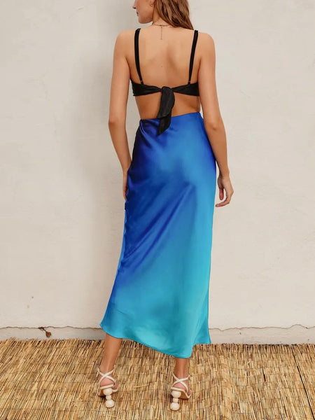 I Can't Sea You Maxi Skirt in Ocean Breeze