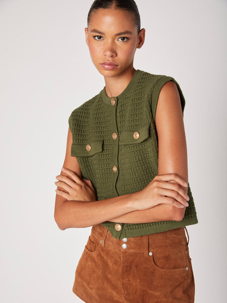 Smooth Sailing Vest in Olive