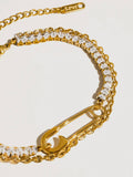 Acier Glam Clip Bracelet
