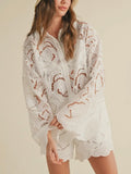 Evening Eyelet Shirt in White