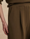 The Extra Wide Leg Pant 29.5 in Military Olive