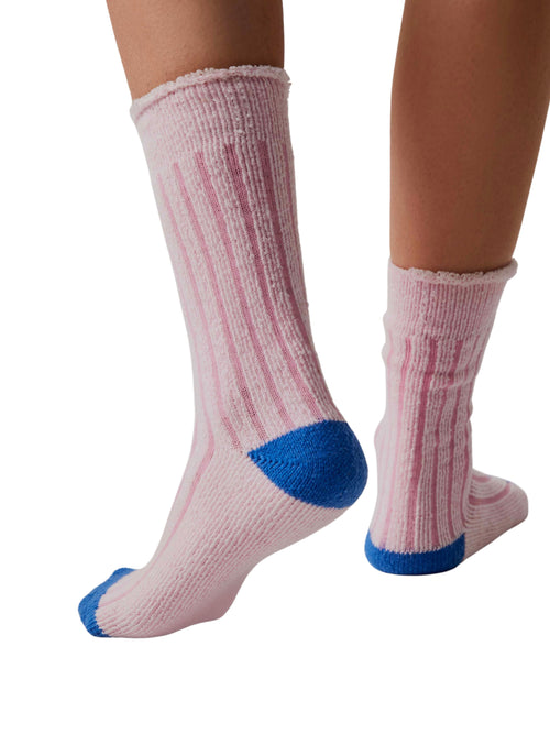 FP Plush Inside Out Crew Socks in Bubblegum