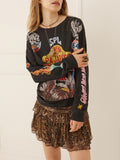 Pajarito Long Sleeve Tee in Charcoal