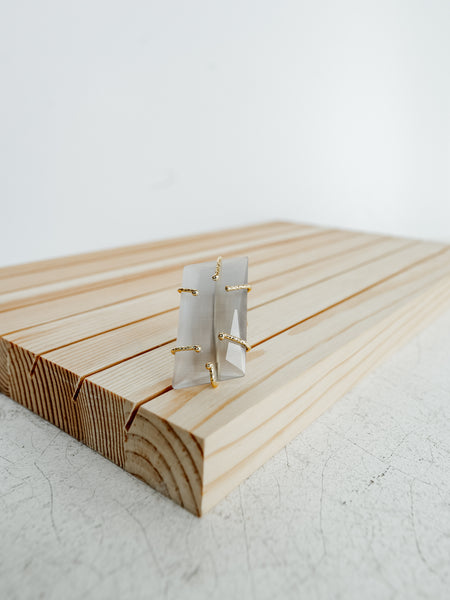 The Rita Luxe Stone Ring in Sky