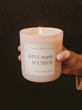 Apple Maple Bourbon Candle in White Jar