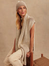 Lauren Plated Knit Tank in Cocoa Dust