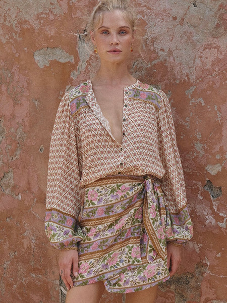Sienna Blouse in Clay