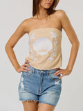 Shell-y Tube Top in Taupe