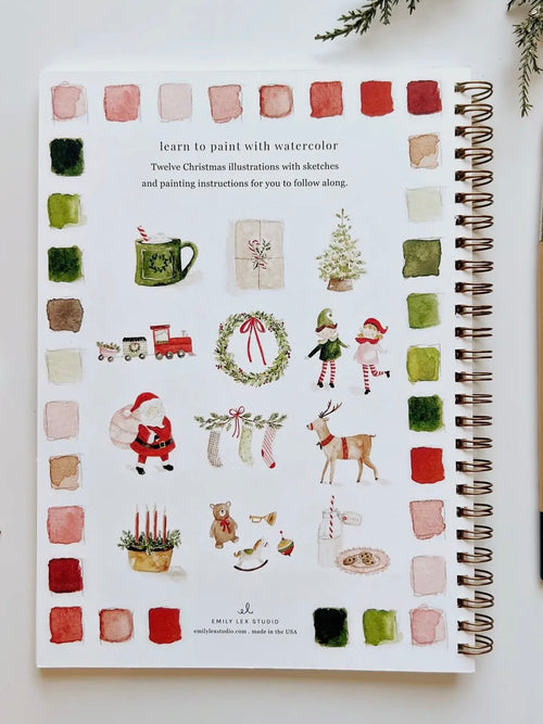 Christmas Watercolor Workbook