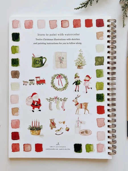 Christmas Watercolor Workbook