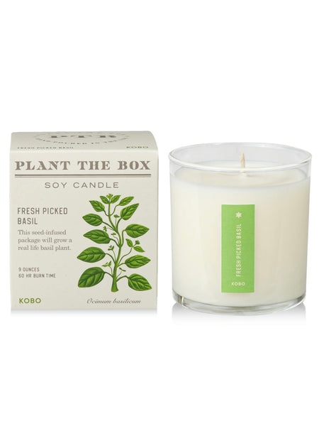 Plant The Box Candle in Fresh Picked Basil
