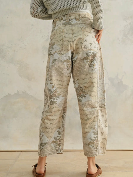Presley Barrel Pants in Multi