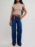 Lola Tee Stripe in Otter Combo