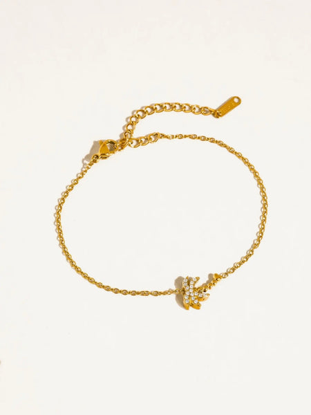 Quincee Ocean Bracelet in Palm Tree