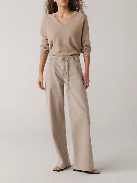 The Big Easy Pull On Wide Leg in Sand Dollar