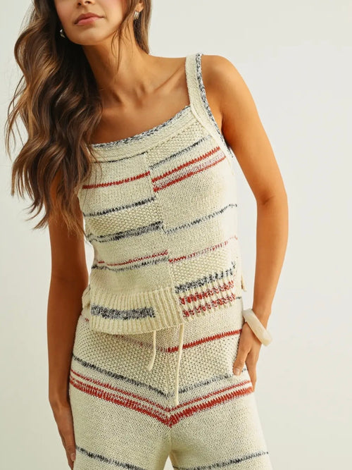 It's Summer Stripe Tank in Multi