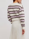 Lila Stripe Cardi in Ivory Combo