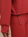 Sian Cropped Half Zip Midlayer in Lava Falls