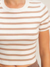 Show Your Stripes Tee in Taupe