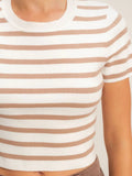 Show Your Stripes Tee in Taupe