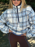 Leona Sherpa Jacket in Opal Sky Sherpa