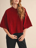 MOCKtauk Will Never Be The Same Sweater in Dark Wine