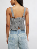 Sunfaded Top in Black & White Combo