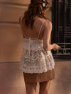 Off Duty Mini Skirt in Caramel Cafe
