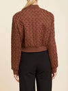 Woven Suede Jacket in Cocoa