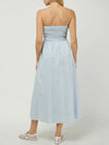 Sandy Strapless Dress in Sky