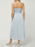 Sandy Strapless Dress in Sky
