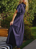 Estate Midi Dress in Navy