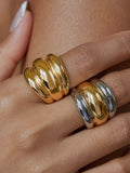 Daelen Dome Ring in Gold