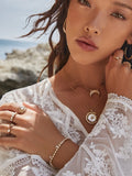 Supernova Ring in Mother of Pearl
