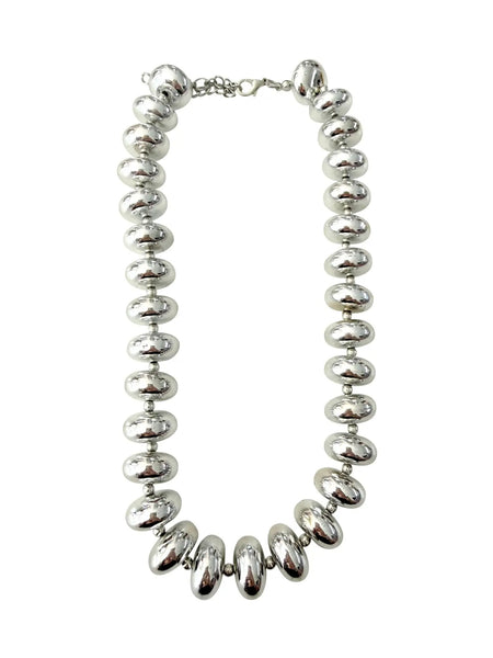 Jenna Chain Link Beaded Necklace in Gold