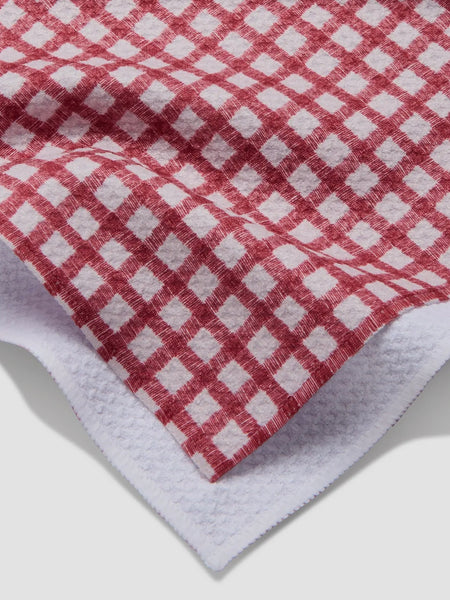 Fireside Plaid Red Tea Towel