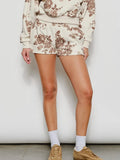 Fancy A Floral Shorts in Cream